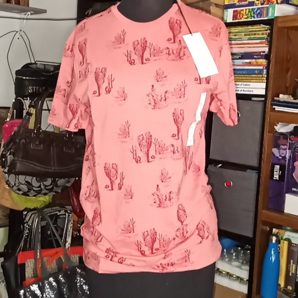 Faded Rose Colored Cactus Tee